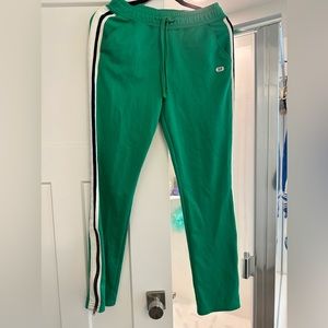 green sports pants